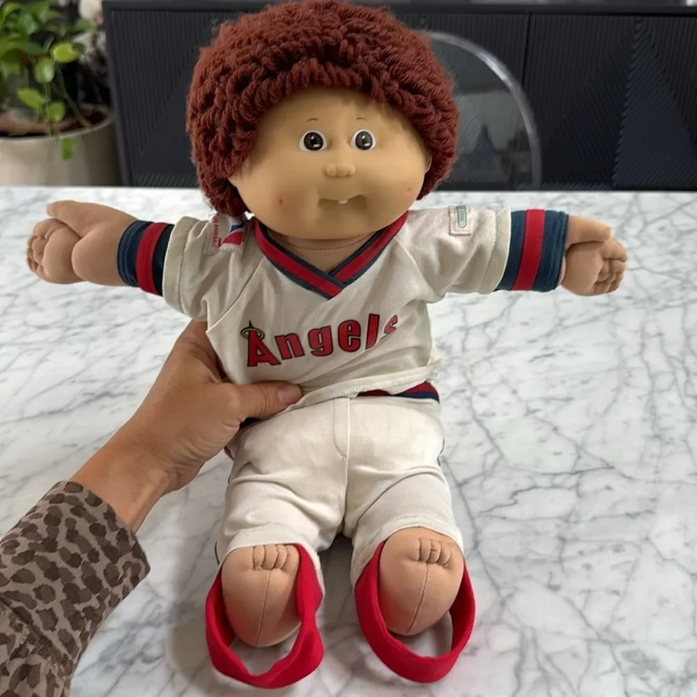 Vintage cabbage patch kids MLB California Angels Jersey edition uniform baseball